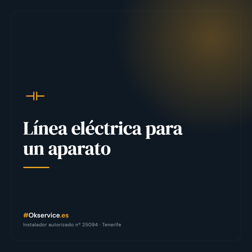 [FAM-6] Línea eléctrica para un aparato